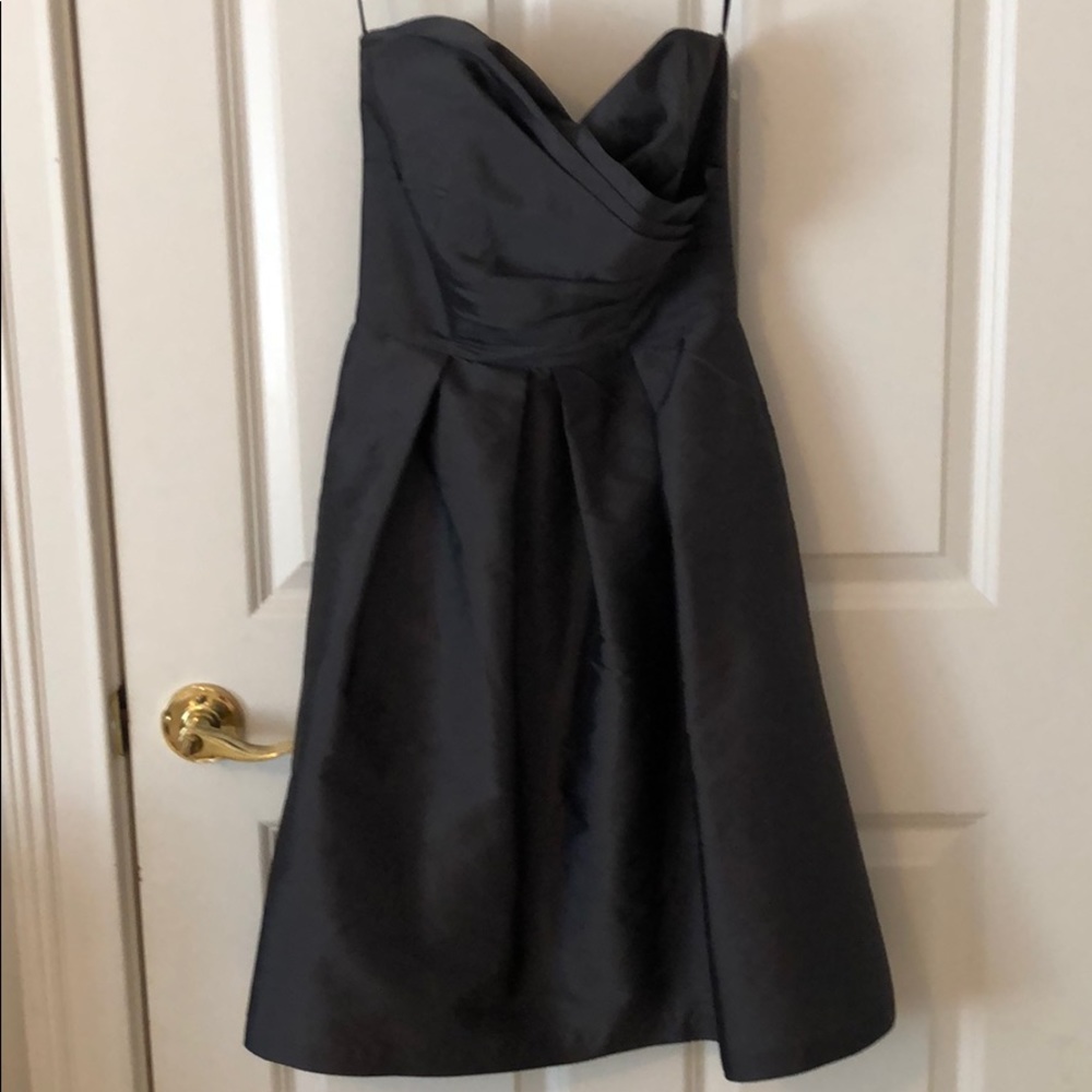 Strapless bridesmaid gown